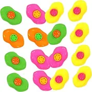 FUNNETOYU 20pcs Whistle Lip Whistles Birthday Noisemakers Favors Lip Party Favors for Kazoos Party Noise Blowing Blow Maker Shaped Makers Fun Novelty Cheer Shape Green