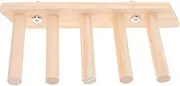 5-Step Cat Wall Shelf Wooden Indoor Cat Ladder Wall Mount Climbing Frame Multi-Level Scratch Stairway for Outdoor