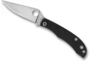 SPYDERCO New Honeybee, Black G-10 Handles, Plain Edge, Sandvik 12c27, C137GBKP