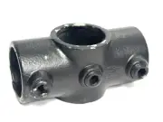 Black Key Clamp 2-Socket Cross 42mm 119-C42 Pipe Clamp Tube Scaffold Rail 1-1/2"