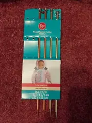 Boye 10" long 2pairs Anodized Aluminium Knitting Needles size 7, 8 NOTE NO 6