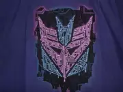 TeeFury Transformers LARGE "Decept-Iconic" Decepticon Tribute Shirt PURPLE