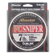 SUNLINE fluorocarbon line shooter sniper 300m 7lb natural clear