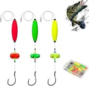 Visulong Catfish Fishing Set,Visulong Fishing Settakedown Rigs,Double Rattle Beads,Catfishing Tackle Kit,Circle Hooks 6/0 8/0,for Catching Big Catfishs, Carp & More