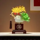 Feng Shui Wealth Tree Cabbage Ornament 9.4x4.3x13inch for Home Office Decor