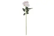 Hill Interiors Artificial Single Stem Tea Rose (Pink Cream) (53cm)