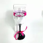 Set of 2 30th Birthday Celebration Party Plastic Wine Glass "Thirty and Flirty"