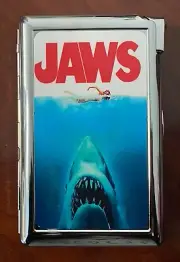 Shark Movie Poster Image Cigarette Case with lighter ID Holder Wallet