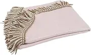 Abaodam Upright Piano Cover Dust Protector with Tassels Durable Velvet Cloth for Key Piano Elegant Pink Design Prevents Scratches Dust for Home Decoration