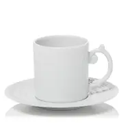 L'Objet Perlee White Espresso Cup & Saucer