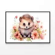 Mammal Surrounded By Flowers Print 100% Australian Made 90x60cm (Poster)