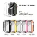 For Apple Watch Series 7 8 41mm 45mm TPU Screen Protector Full Case Cover S8