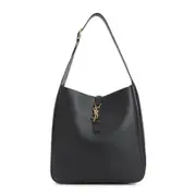 [Saint Laurent] Saint Laurent-Black Ysl Le 5a7 Calf Leather Shoulder Bag-Donna OS OS