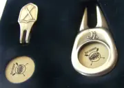 Anasazi T/C Vintage Hat Clip Divot Three Piece Set Golf Ball Marker
