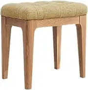 Vanity Stool Bedroom Vanity Chair Upholstered Seat Benches Vanity Solid Wood Makeup Stool Study Stool Comfort Footstool Dining Stool Dressing Stool Living Room Bench Restaurant Stool