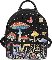 [Showudesigns] Casual Backpack Mini Shoulder Daypack for Women Girl Denim Animal Print