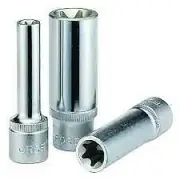 Force / Smoos/ Selta Taiwan 1/2" Dr Female E-Star Torx 75mmL Deep Socket E10-E24