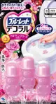 [DOKODEMO] 小林製藥 BLUELET小熊造型馬桶清潔芳香花瓣凝膠 (7.5gx3個裝) 粉紅玫瑰