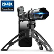 Apexel 20-40X Telescope Telephoto Lens Zoom Monocular phone lens for iphone
