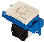 Panasonic NR3180F LAN Wiring Fixture, Advanced Series, Guttosu CAT6A, Embedded Type, Beige, Width 1.7 x Depth 1.5 x Height 0.9 inches (44 x 38.7 x 22.7 mm)
