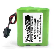 2x Led Solar Bubble Light Rechargeable Battery Backup Power Ni-MH 6V 1200mAH 5SW