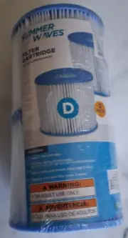 Summer Waves Type D Pool Filters Mainstay, Intex Style. Replacement