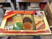 Vintage 1987 Burger King Home of the Whopper Play Food Set Box RARE New in box