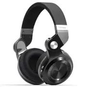 T2 Plus Foldable bluetooth Headphone BT 5.0 Support FM Radio Micro Sd Card Music Phone Calls BLACK COLOR