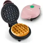 Mini Waffle Maker by - Pink - Classic Nonstick Breakfast Panini Making Machine