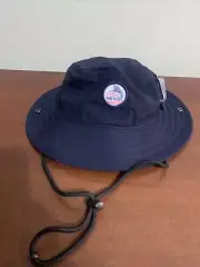 FIsh Nevis West Indies 1493 navy Strapped Floppy Sun hat Small gear sports NEW