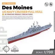 SSMODEL SSC700569S 1/700 Military Model US Navy Des Moines Cruiser Full Hull