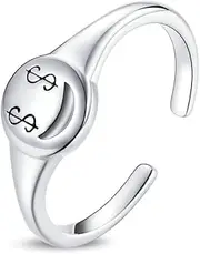 [Generic] Ring Open Ring Cash Eyes Adjustable Ring Jewelry