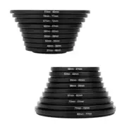 9 Camera Lens Filters UV and Polarizers with Converter Adapter Rings for DSLRs