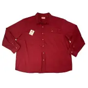 Wrangler Shirt Mens 3XL Ruby Epic Soft Comfort Flex Long Sleeve Western Pocket