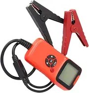 GANAZONO Portable Battery Tester Analyzer with LED Indicator for Quick Vehicle Battery Monitoring and Charging System Status Practical Tester for Cars Motorcycles Red