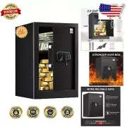 Large Digital Security Safe 2.2 Cuft - Electronic Safe with 2 Passwords & Alarm