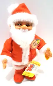 Steiff Santa Claus 1953 Replica With Tags & Button 8.5" tall Germany 7635/19