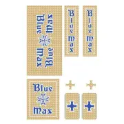 BlueMax - Gold latin prism Decal set - old school bmx