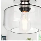 Easy Install Brushed Nickel 900 Lumen LED Light - Semi Flush Mount for Your Home