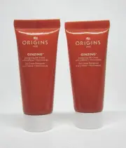 Lot (2) Origins Ginzing Energizing Gel Cream travel mini