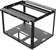 Mining Rig Frame - Open Frame PC Case | PC Frame Miner Rig Case | 145MM CPU Cooler Height Stackable Crypto Coin Currency Mining Accessories, Rack Stand, Open Air Testbench Fits ATX Motherboard