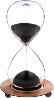 Magnetic 1 Minute Hourglass Sand Timer: Large One Minute Sand Watch with Black M