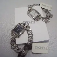 在飛比找Yahoo!奇摩拍賣優惠-DKNY WATCH 霧.亮手環型腕錶 型號 :NY3673