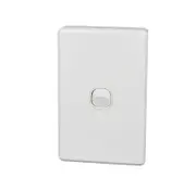 Clipsal Classic C2031V66-WE - 1 Gang Switch Weatherproof Vertical Flush 10A IP66 White