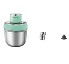 New Morphy Richards Electric Chopper with 3 bowls And Accessories Spearmint Gree