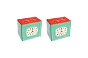 2x Rex London Retro Style Alarm Clock Indoor Home Tabletop Bedside Decor Blue