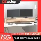 monitor stand solid wood storage space 100x27x15 cm pine color 3959