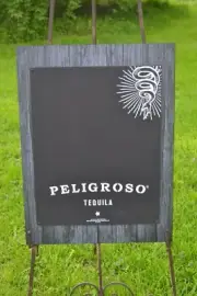NEW in Box 2014 Peligroso Tequila Chalkboard wood frame around board snake star