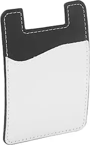 KALLORY Phone Wallet Adhesive Card Holder for Smartphone Durable Scratch Water Resistant Cellphone Wallet Easy Installation DIY Design for Personalization for Valentine Day Birthdays More
