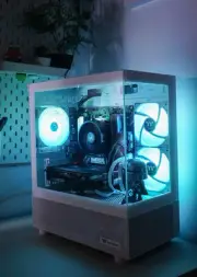 White Gaming PC (Ryzen 5500, RX 6600)